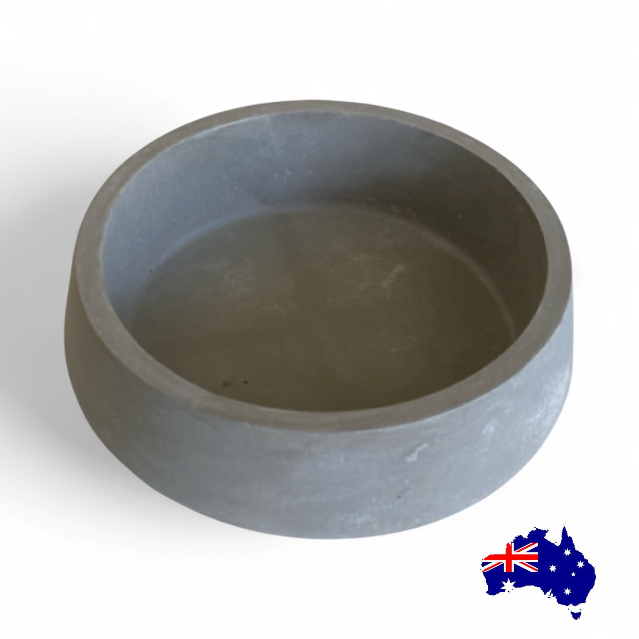 Planter Pot Dish Round Aussie Handmade Concrete