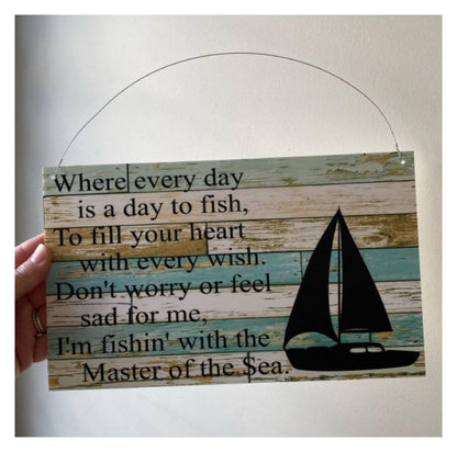 Sailing Nautical Boat Custom Sign - The Renmy Store Homewares & Gifts 