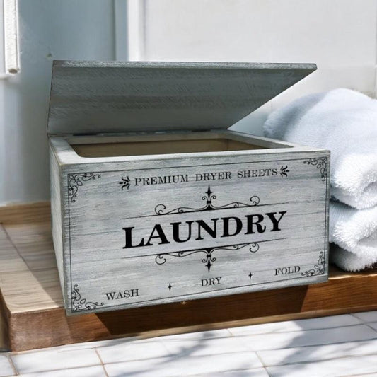 Laundry Rustic Retro Wooden Box