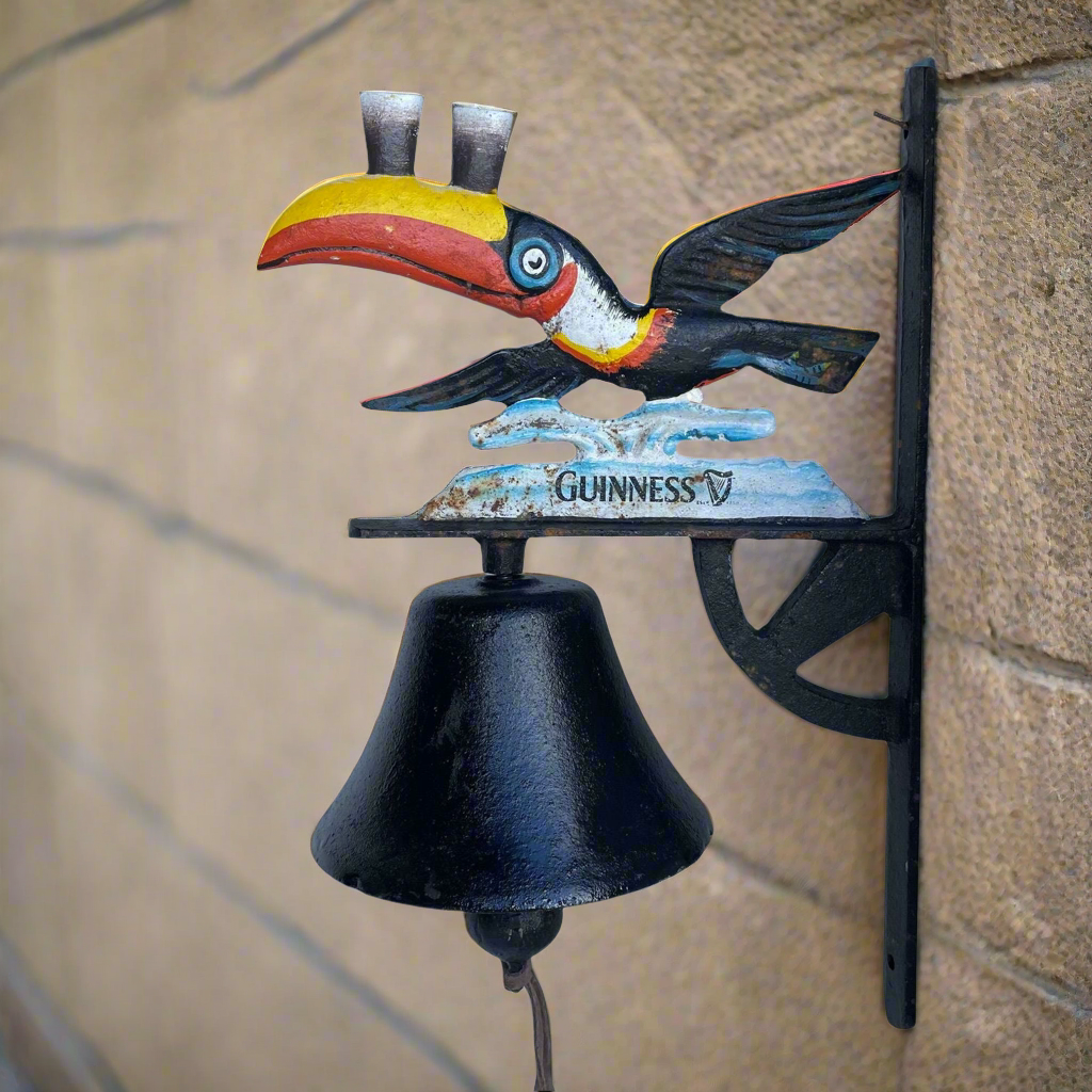 Doorbell Toucan Guinness Bird - Irish Pub Bar Vintage Cast Iron