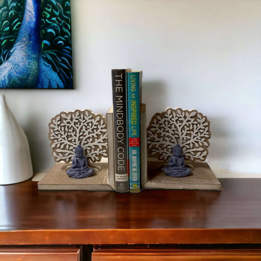 Book Ends Bookend Buddha Tree of Life - The Renmy Store Homewares & Gifts 