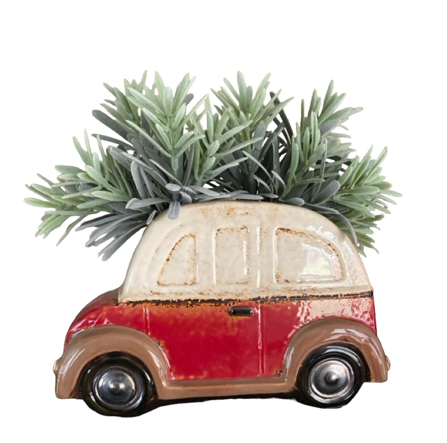 Beetle VW Funky Pot Plant Planter Red - The Renmy Store Homewares & Gifts 