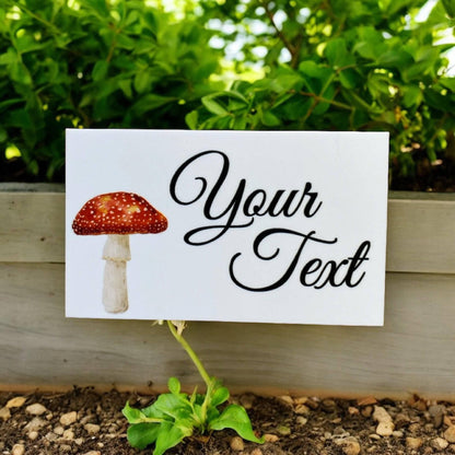 Mushroom Garden Custom Personalised Sign - The Renmy Store Homewares & Gifts 