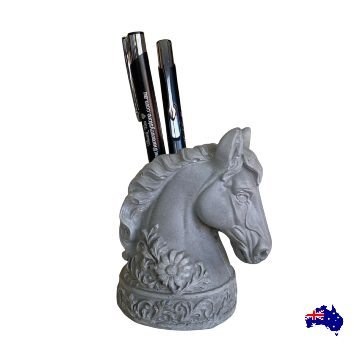 Planter Pot Horse Head Aussie Handmade Concrete