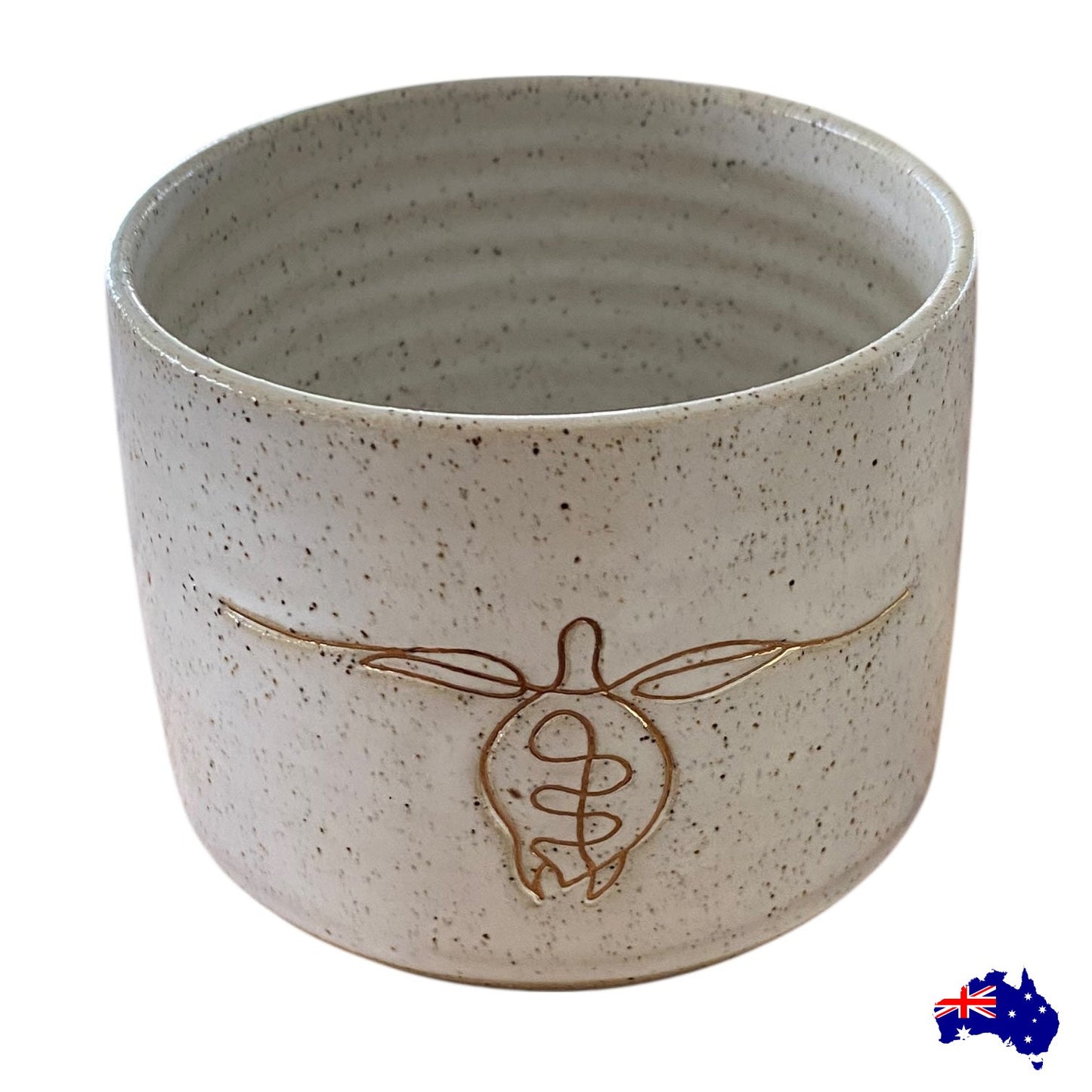 Handmade Turtle Ceramic Mug Cup | Aussie Made Wolf and Clay Coastal Gift