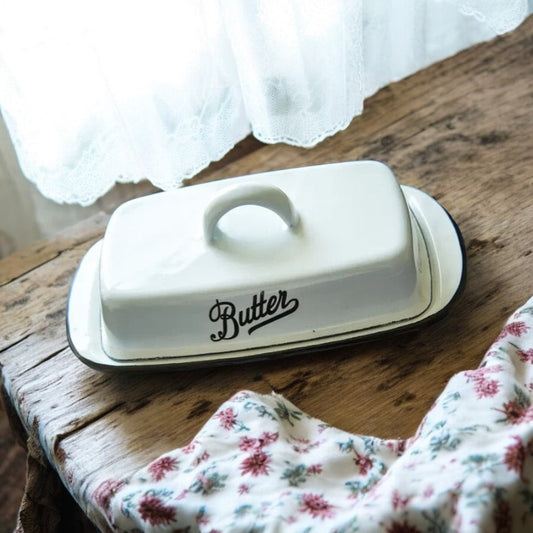 Butter Cheese Retro Nostalgic Enamel Storage