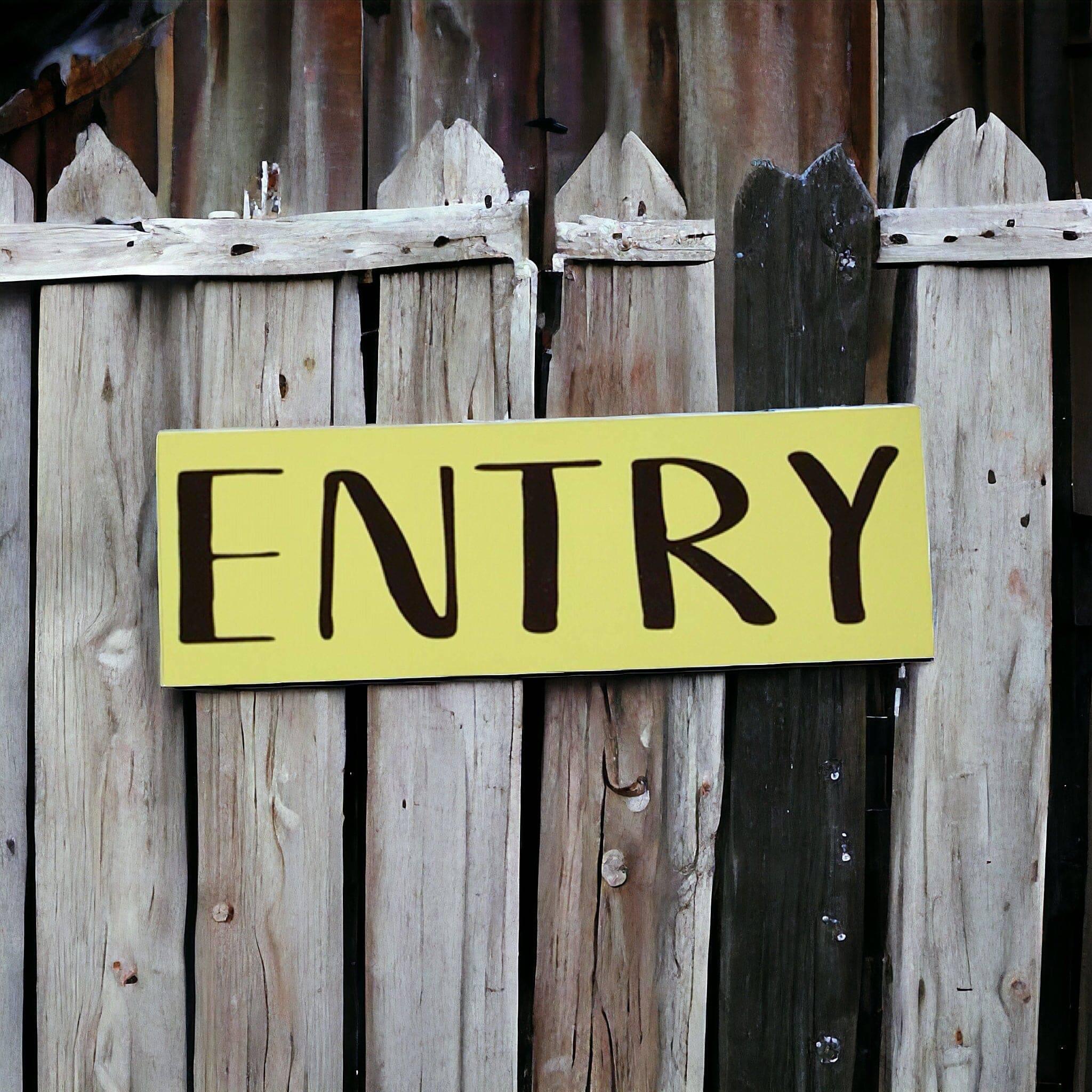 Yellow Entry Sign – The Renmy Store Homewares & Gifts