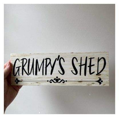 Shed Custom Personalised Vintage Sign