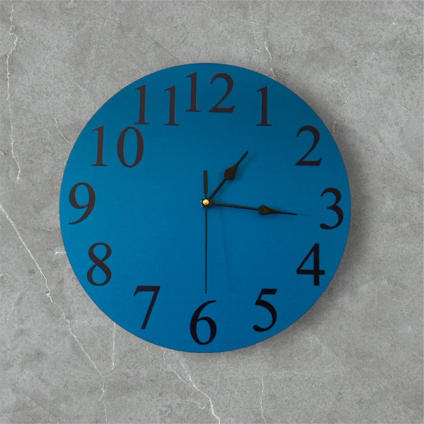 Clock Wall Teal Blue Aussie Made - The Renmy Store Homewares & Gifts 