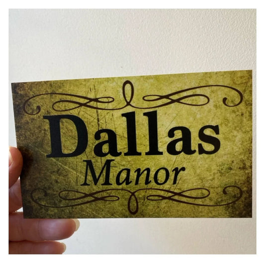 Manor Your Name Vintage Custom Sign - The Renmy Store Homewares & Gifts 
