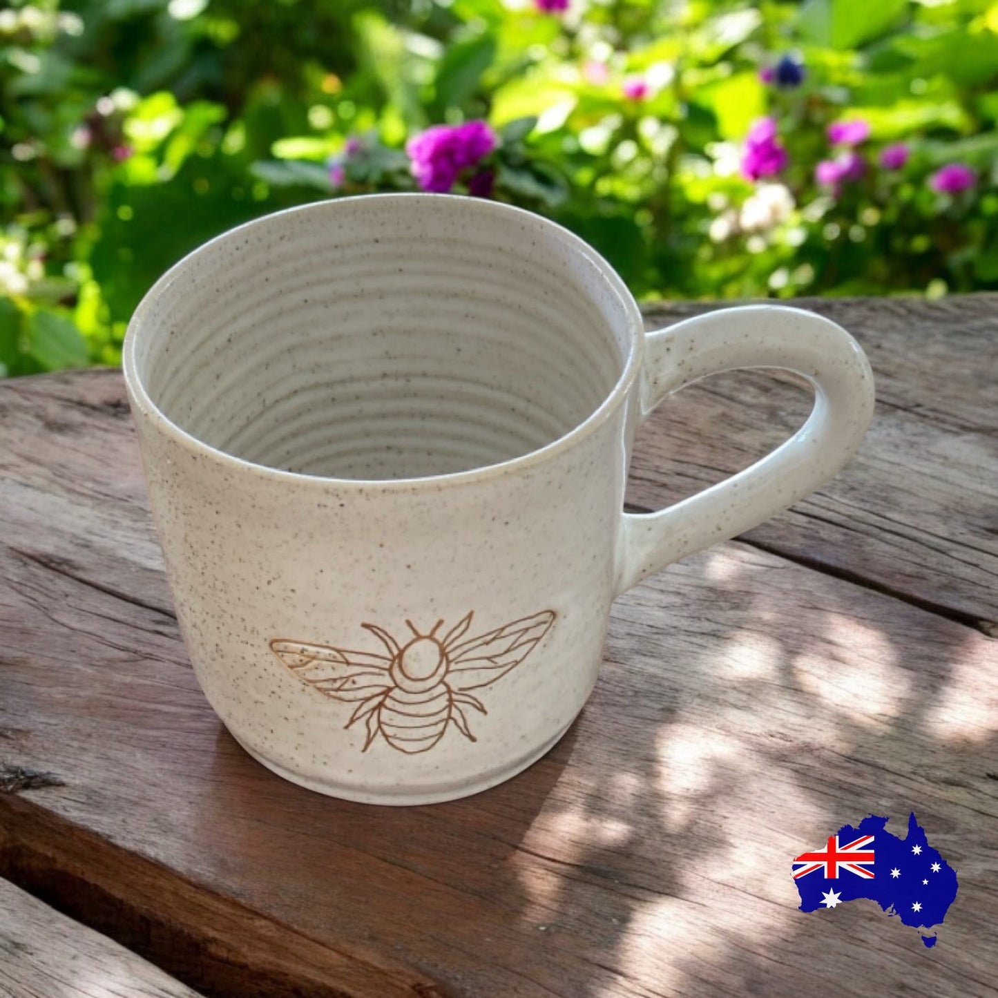 Mug Cup Bee Pottery Ceramic Aussie Made