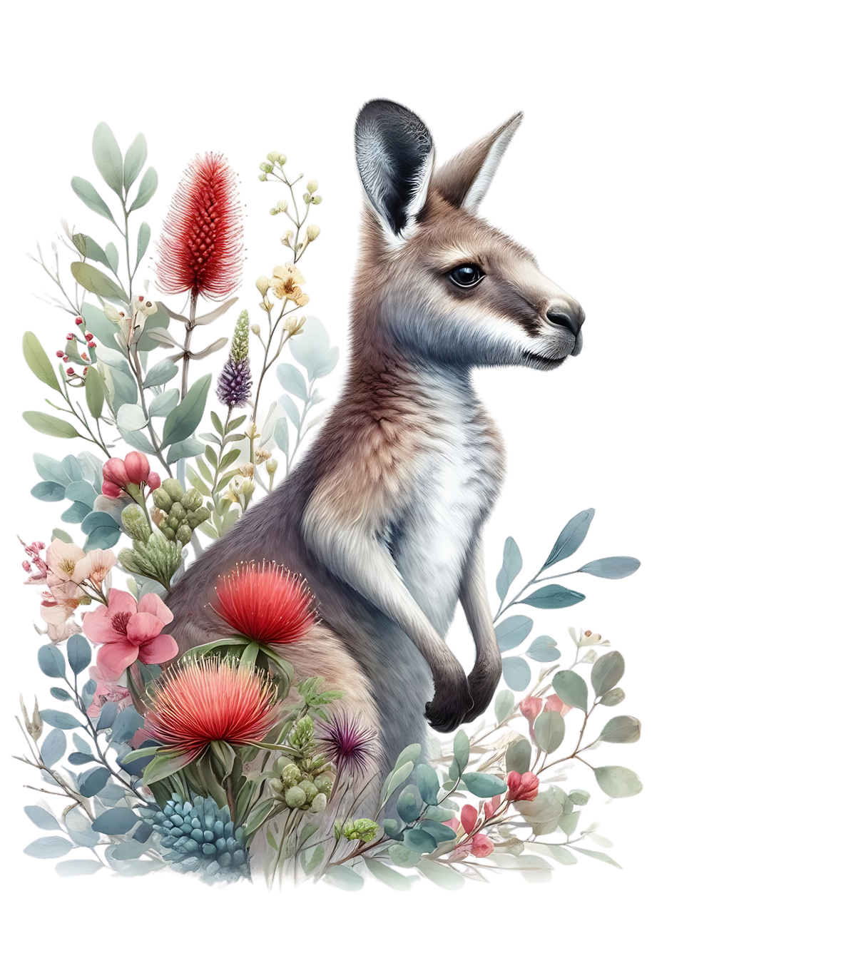 Please Keep Dogs On A Lead Sign | Kangaroo Wallaby Custom | Aussie Made