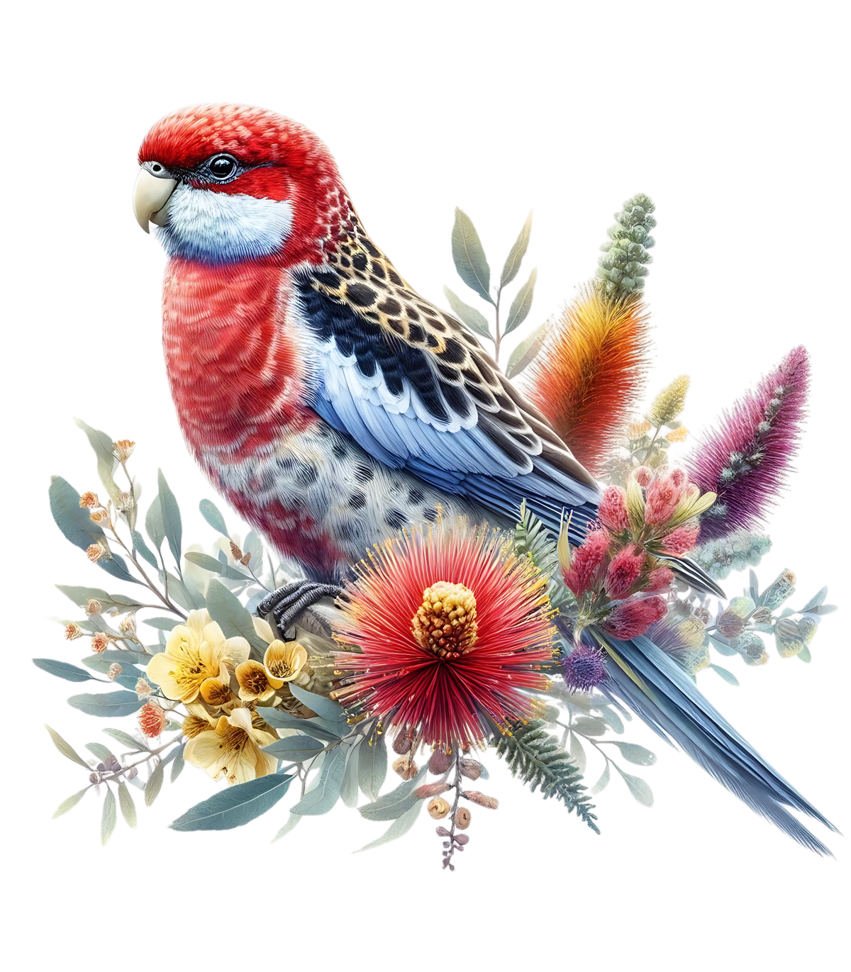 Rosella Bird Custom Personalised Sign | Aussie Made | Australian Native Bird House Decor
