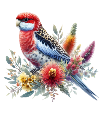 Rosella Bird Custom Personalised Sign | Aussie Made | Australian Native Bird House Decor