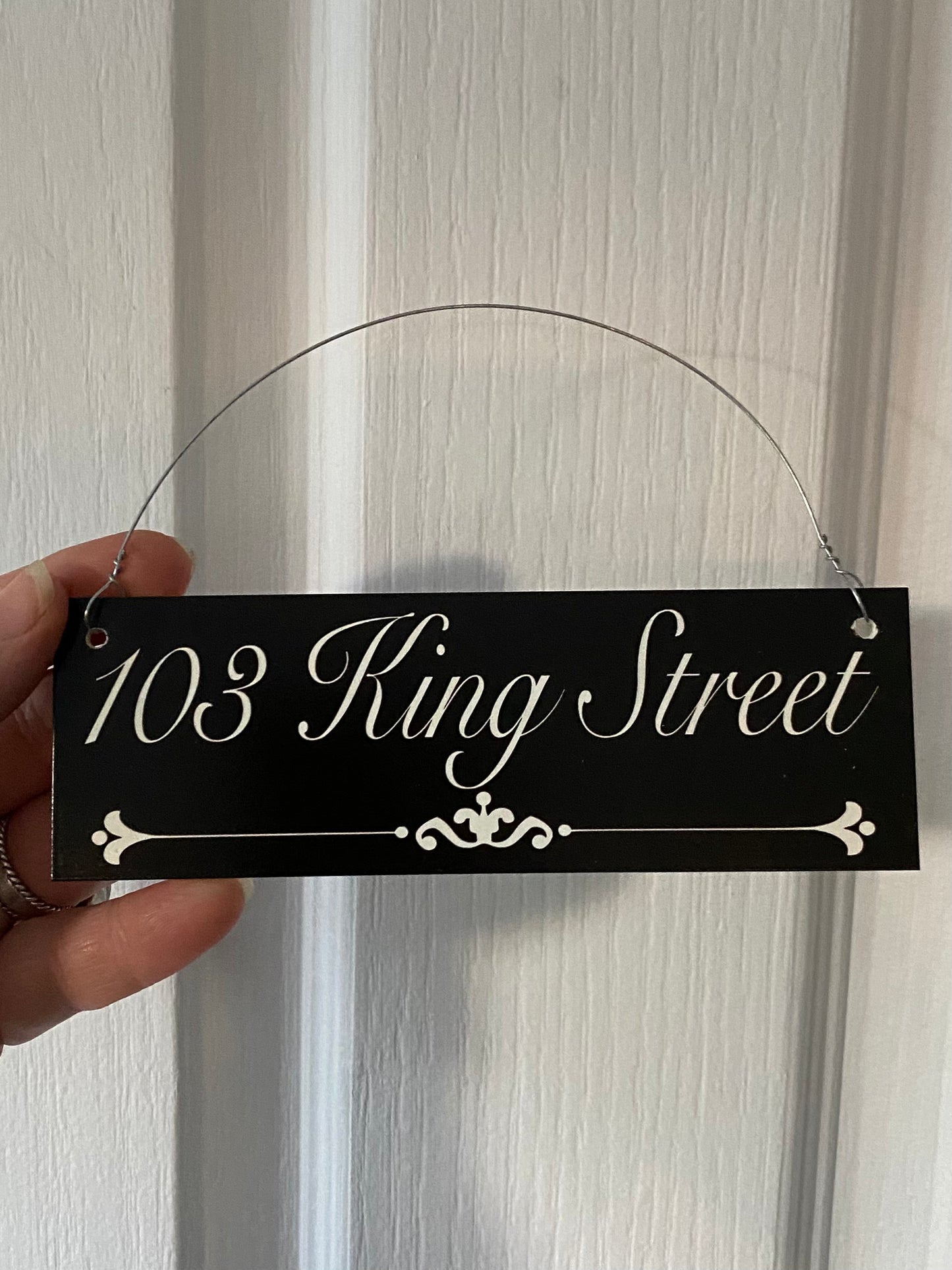 Family Name Custom Personalised Vintage Black Sign