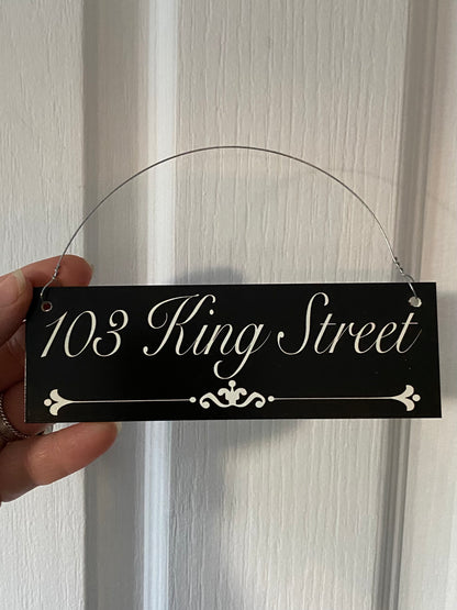 Family Name Custom Personalised Vintage Black Sign