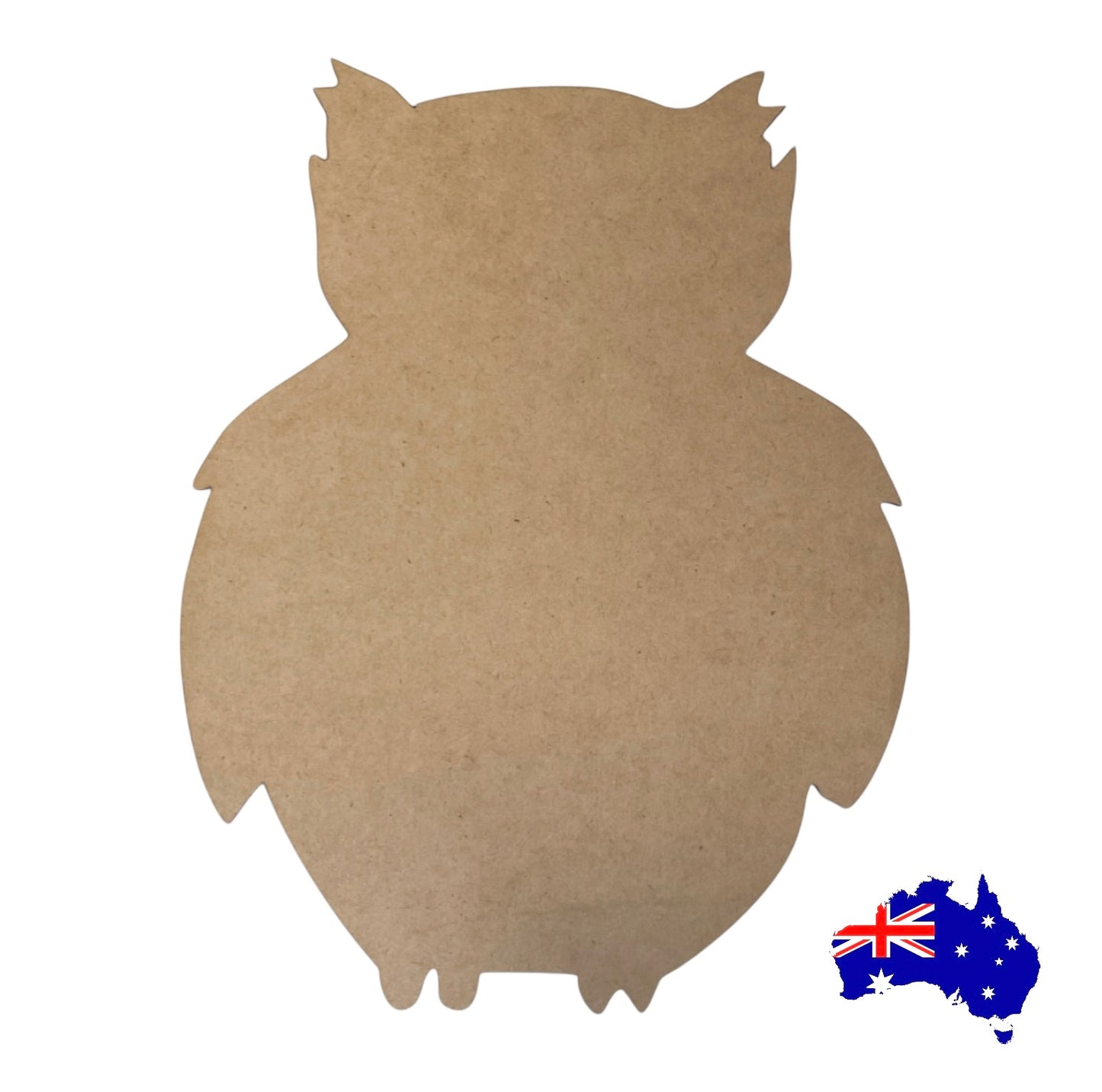Owl Wide Plywood MDF Laser Cut Craft Shape