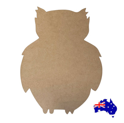 Owl Wide Plywood MDF Laser Cut Craft Shape