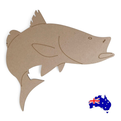 Barramundi Fish Plywood MDF Craft Laser Cut Shape