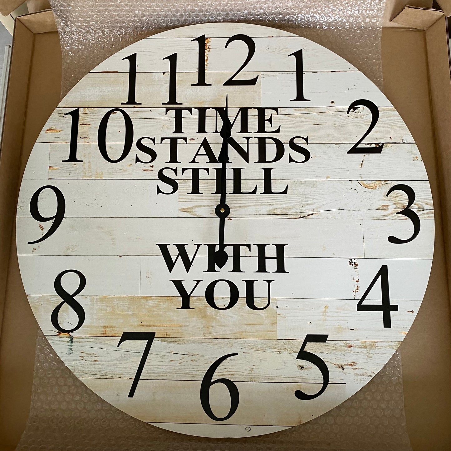 Clock Wall Wooden Custom Personalised Aussie Made