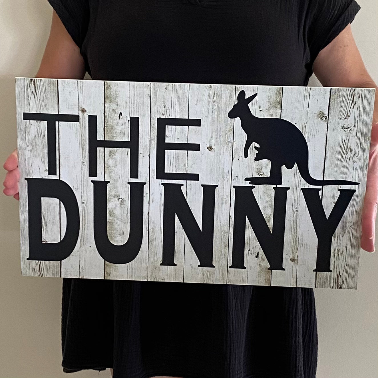 The Dunny Sign - Kangaroo Toilet - Australian Made