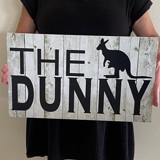 The Dunny Sign - Kangaroo Toilet - Australian Made