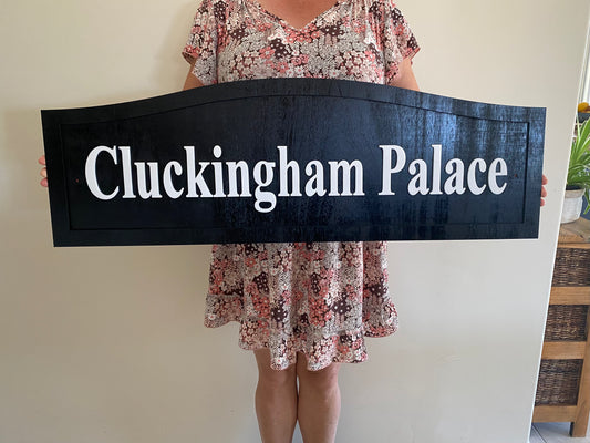 Chicken Coop House Name Range Custom Timber Sign - Australian Made