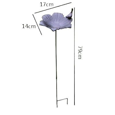 Bird Flower Feeder Water Cast Iron Garden Stake