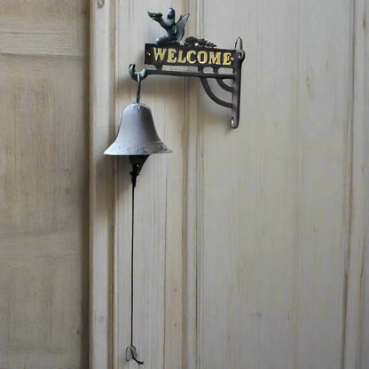 Door Bell Welcome Fairy Mushroom Cast Iron - The Renmy Store Homewares & Gifts 