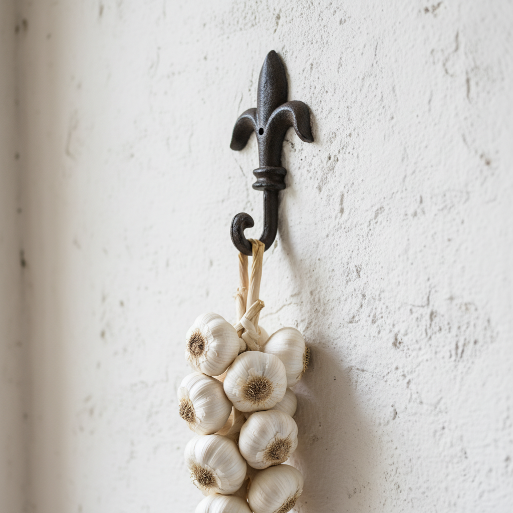Cast Iron Hook | Fleur French Style Wall Hook