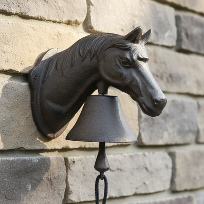 Doorbell Horse Cast Iron Country Farmhouse - 14.8x23x25cm 3.2kg