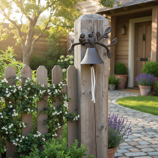Doorbell Bell Birds Two Cottage Cast Iron