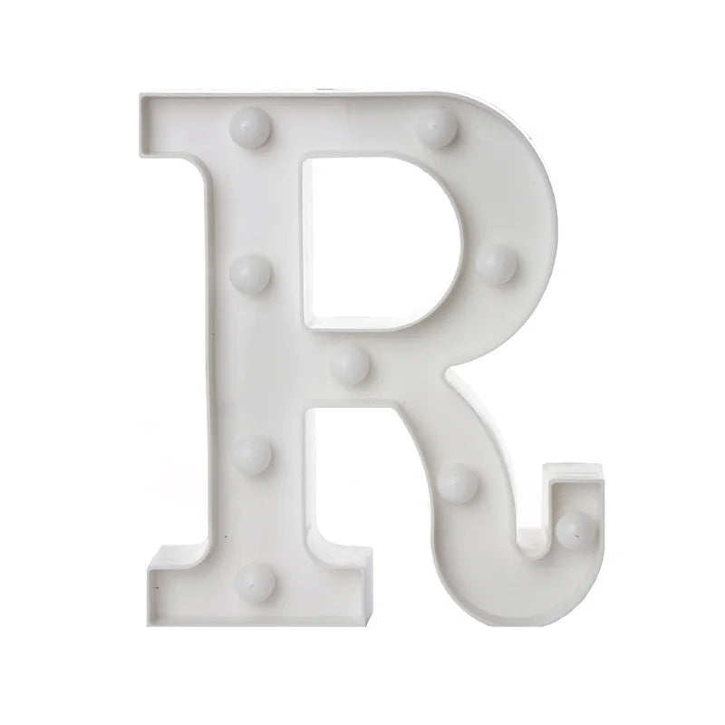 LED Light Alphabet Letter Number Decor