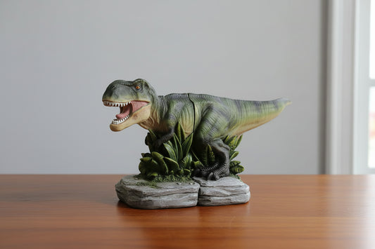 Dinosaur Bookends T-Rex Sculpture - Kids Study Room Decor