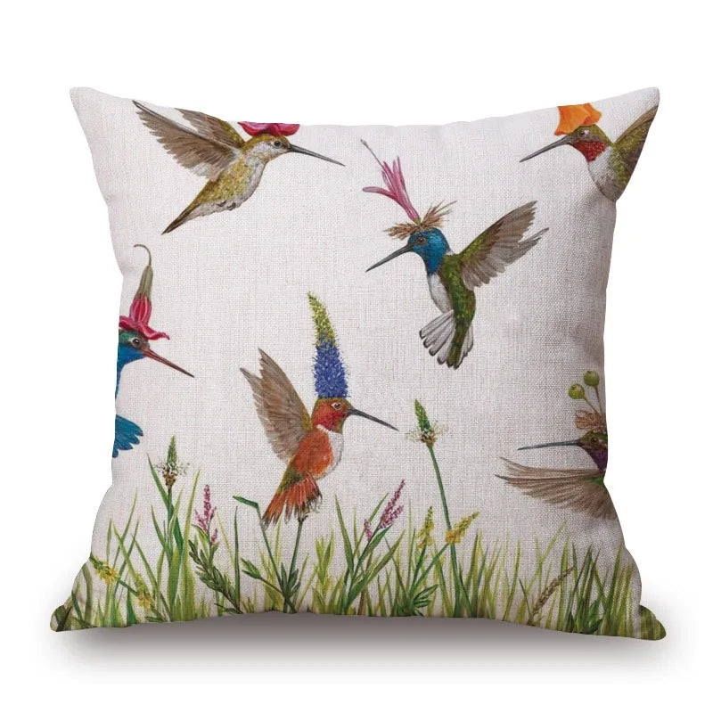 Animal Cushion Cover Squirrel Bird Bear Fox 45cm
