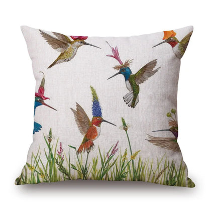 Animal Cushion Cover Squirrel Bird Bear Fox 45cm