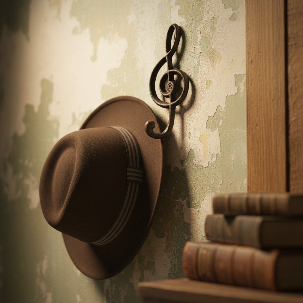 Cast Iron Hook | Music Note Decorative Wall Hook