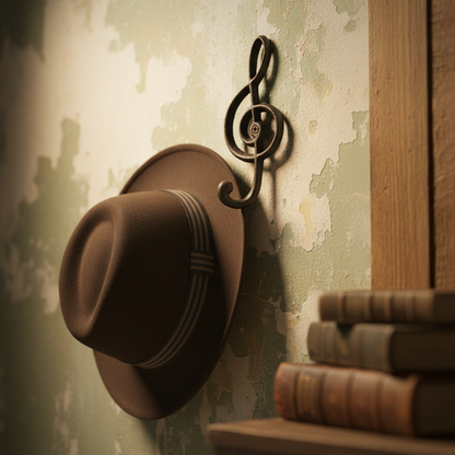 Cast Iron Hook | Music Note Decorative Wall Hook
