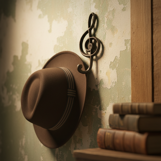 Cast Iron Hook | Music Note Decorative Wall Hook