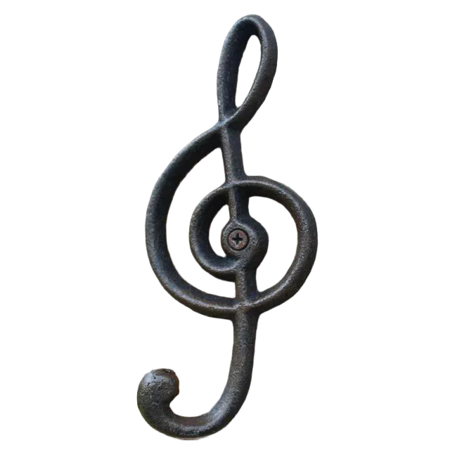 Cast Iron Hook | Music Note Decorative Wall Hook