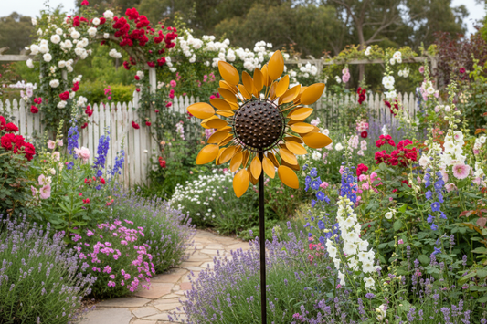 Sunflower Wind Spinner - Garden Windspinner Ornament