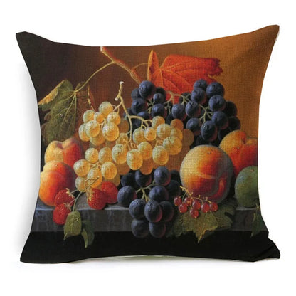 Vintage Oil Painting Floral Cushion Cover | 12 Designs | European Art | Linen or Plush