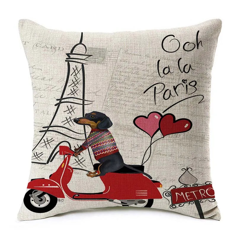 Cushion Cover Dachshund Sausage Dog - Dog Lover Gift