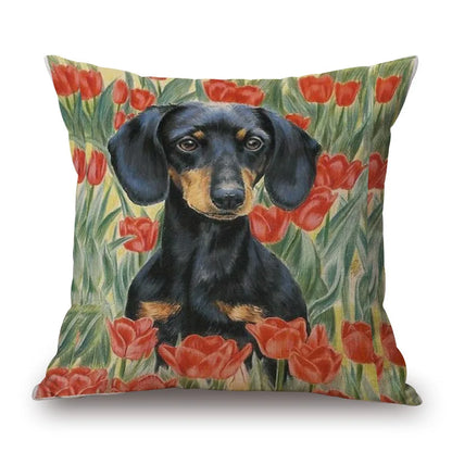 Cushion Cover Dachshund Sausage Dog - Dog Lover Gift