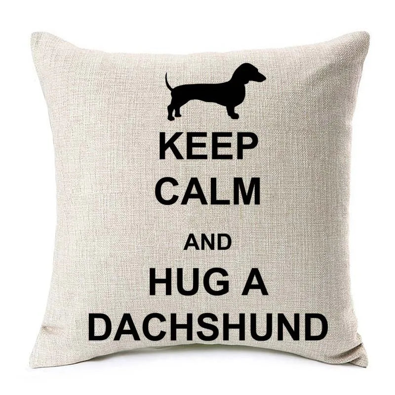 Cushion Cover Dachshund Sausage Dog - Dog Lover Gift