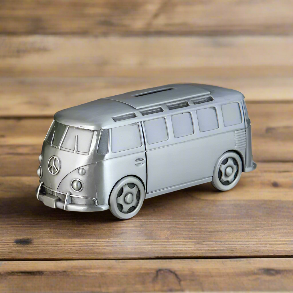 Kombi Van VW Money Box Piggy Bank Savings Ornament