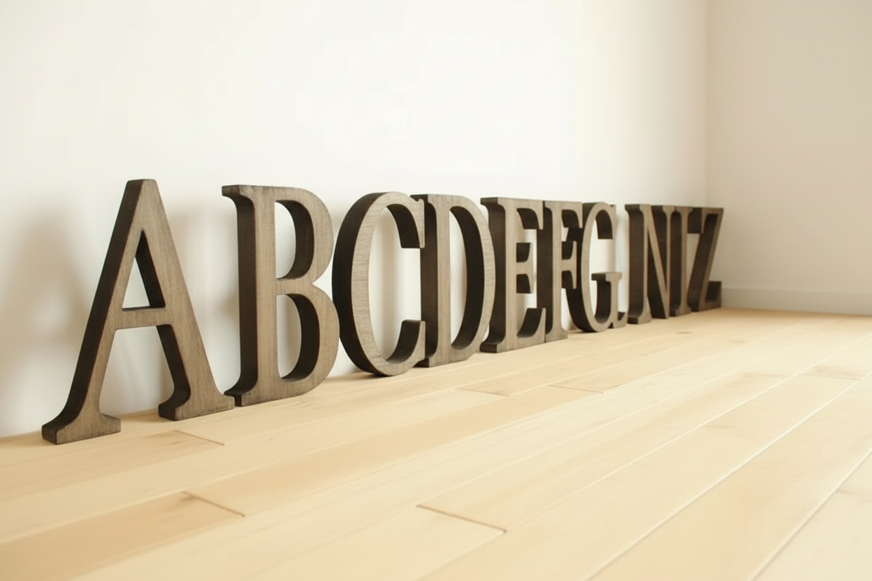Letter Wooden Free Standing 20cm