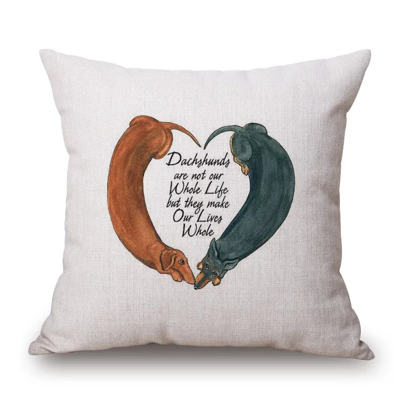 Cushion Cover Dachshund Sausage Dog - Dog Lover Gift