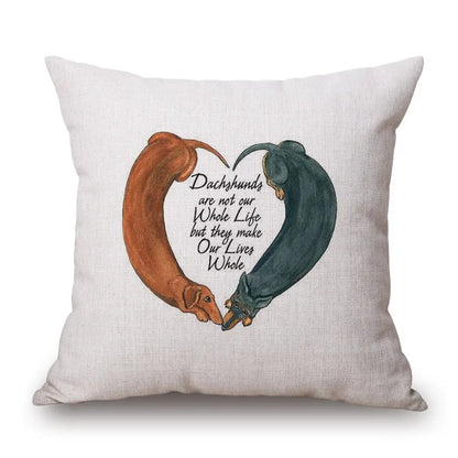Cushion Cover Dachshund Sausage Dog - Dog Lover Gift