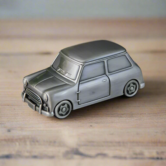 Car Mini Cooper Vintage Money Box Piggy Bank Savings Ornament